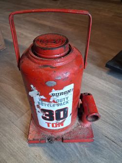 PITTSBURGH 30 Ton Hydraulic Bottle Jack