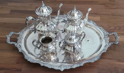 6 piece Towle El Grandee Silver Plated Tea Set