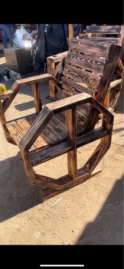 Handmade wood chairs