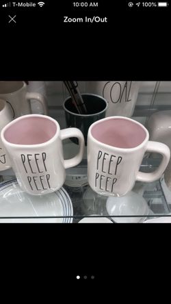 Rae Dunn peep peep mugs set of 2
