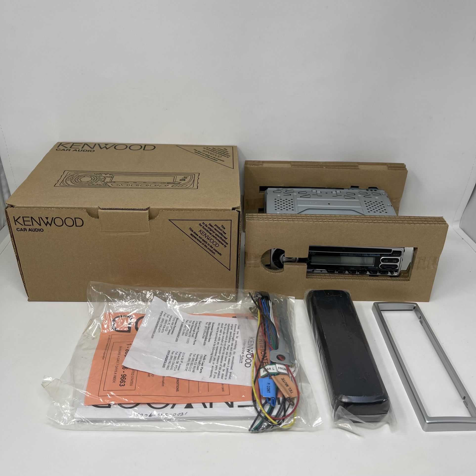 Kenwood KDC-225MR Marine CD/MP3/ Radio Receiver Sirius - Factory Reconditioned