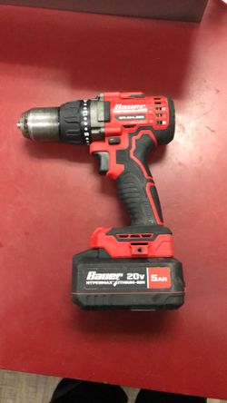 1003 Bauer 2191CR-B 20v Lithium Ion 1/2” Drill Driver W/ 5.0ah Battery 552551