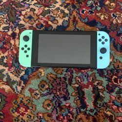 Nintendo Switch Animal Crossing Edition and Micro SD Card - Great Condition!
