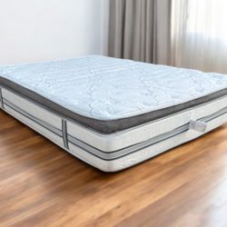 M & R Queen Hybrid Innerspring & Gel Memory Foam Mattress