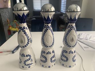 Claze Azul Hand Painted Bottles (EMPTY)