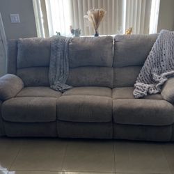 2 Brand New Manual Reclining Sofa 