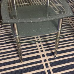 2X Glass End Tables 