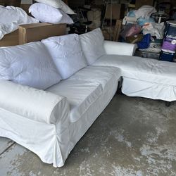 IKEA KIVIK Sofa with chaise, Tresund light beige