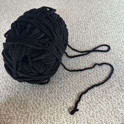 Black Yarn Full Ball