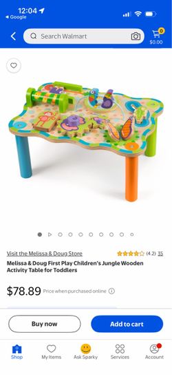 Melissa & Doug Jungle Wooden Activity Table