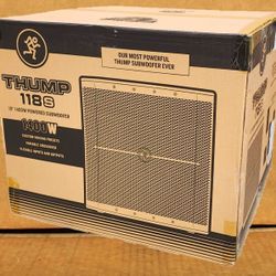 Mackie Powered Bass Speaker 18 Inch Subwoofer 1400 Watts Crossover Thump 118S 🚨 Payment Options Available 🚨 No Credit Needed 🚨 