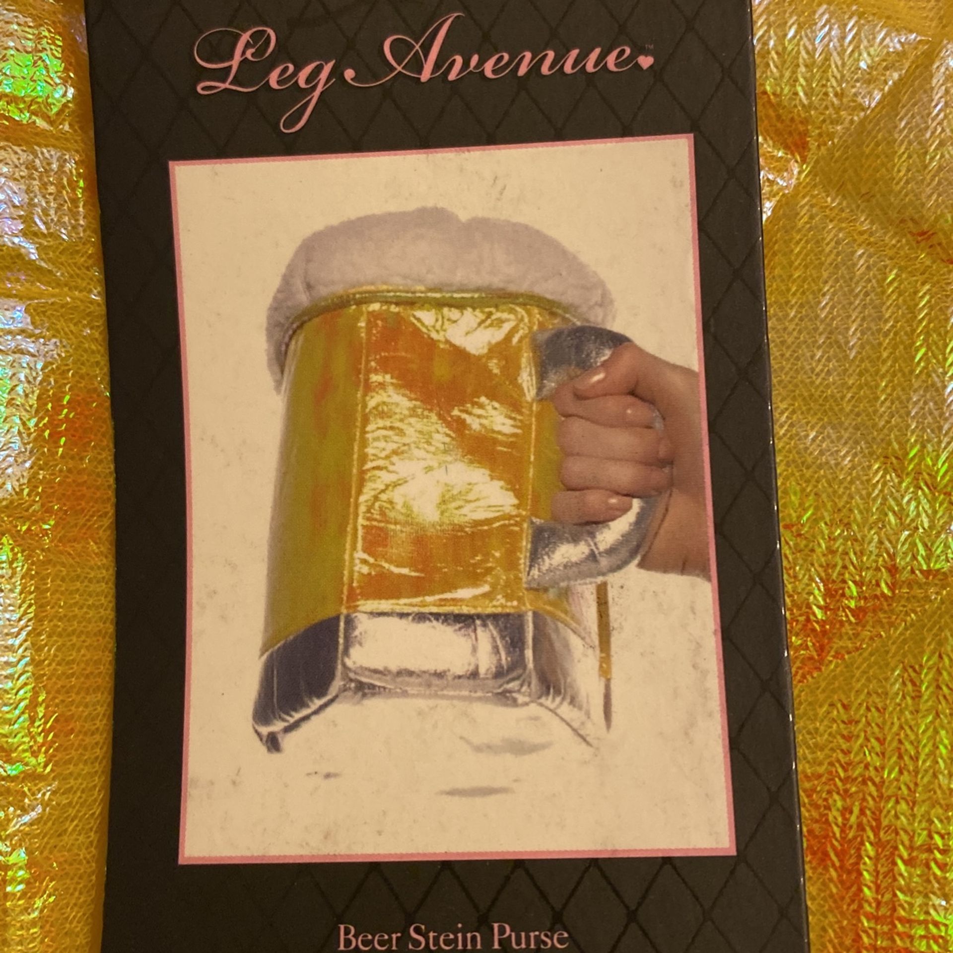 Leg Avenue Gretchen Sexy Beer Girl Costume W/ Beer Stein Purse Small