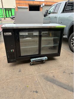 5 ft back bar refrigerator new
