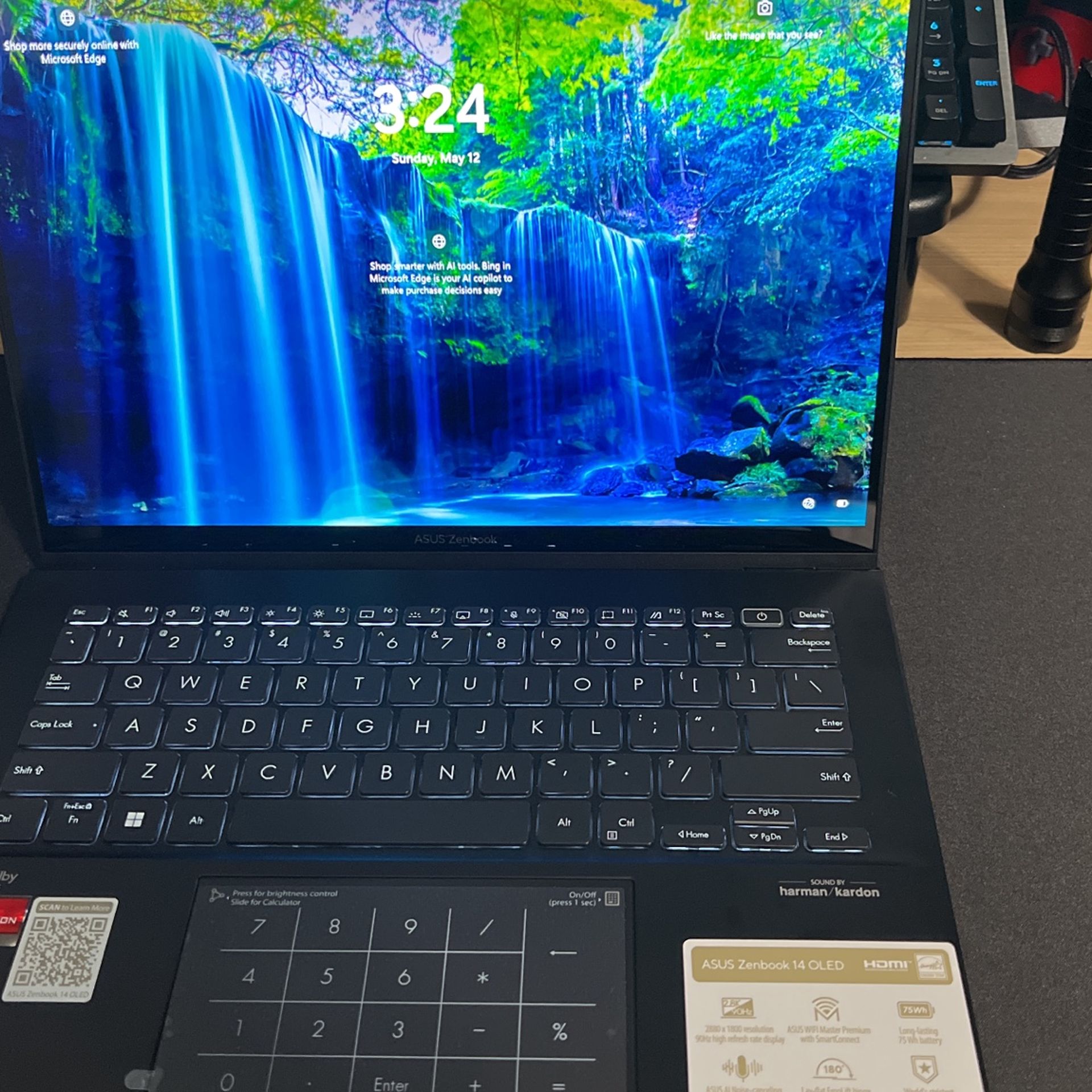 Asus 14” 2.5k Oled Laptop Zenbook