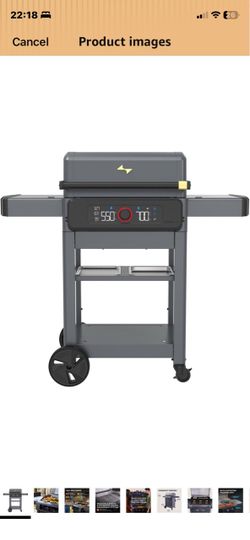 Electric Outdoor Grill with Digital Display