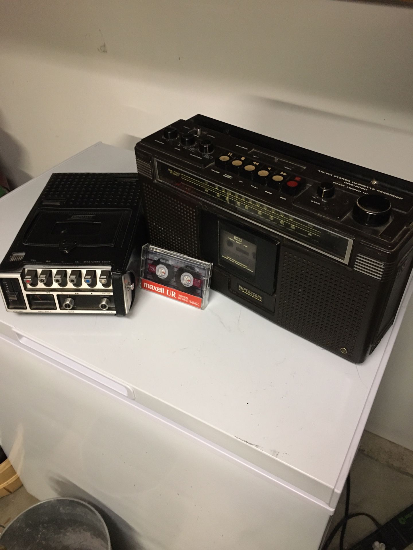 Marantz/Superscope Boombox CR-2020 and c-105  field Recorder