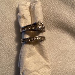 Sterling Silver Set Of Rings 925