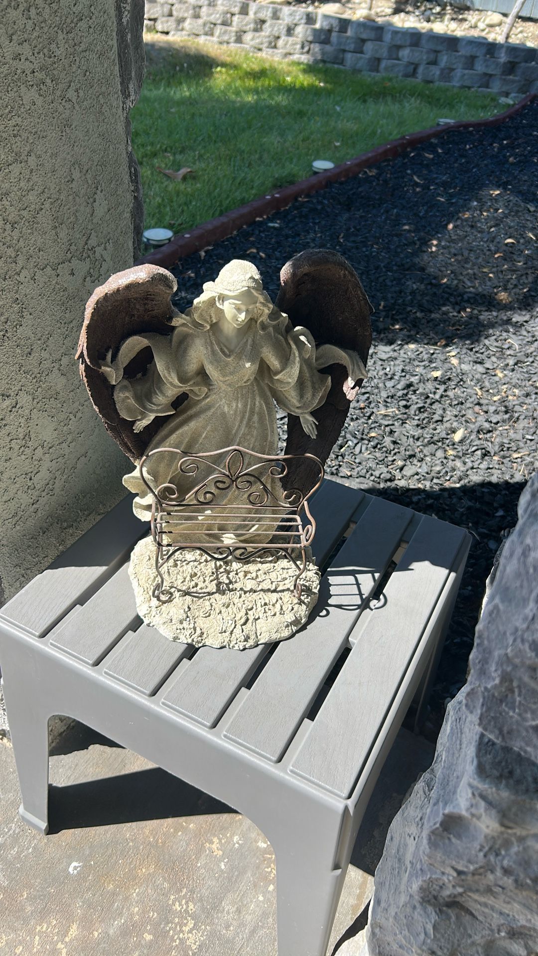 Angel Decoration With Pedestal