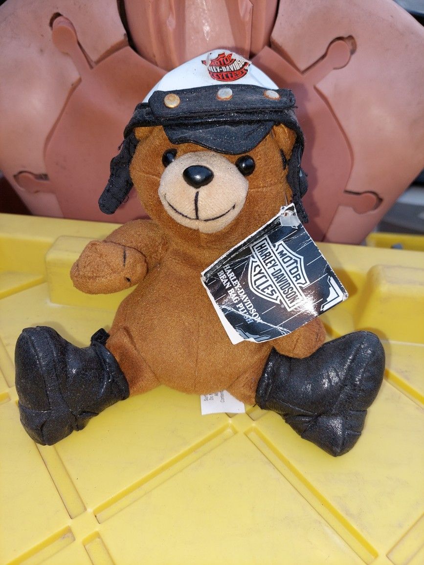 Harley Davidson "Big Twin " biker bear Toy (7)