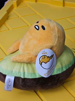 Sanrio Gudetama The Lazy Egg 10 inch Plush Toy Avocado Egg New With Tag 🥚 🥑