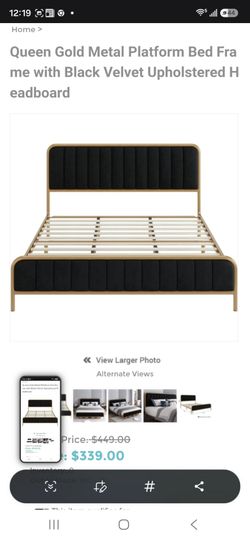 Queen metal bedframe
