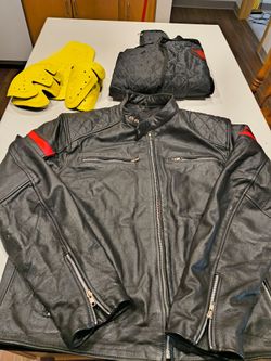 Leather Moto Riding jacket armored