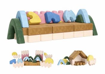 CoziBB 22Pcs Modular Kids Play Couch