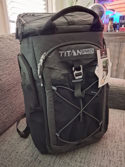 Titan Pro 26 Can Backpack Cooler with Ice Walls