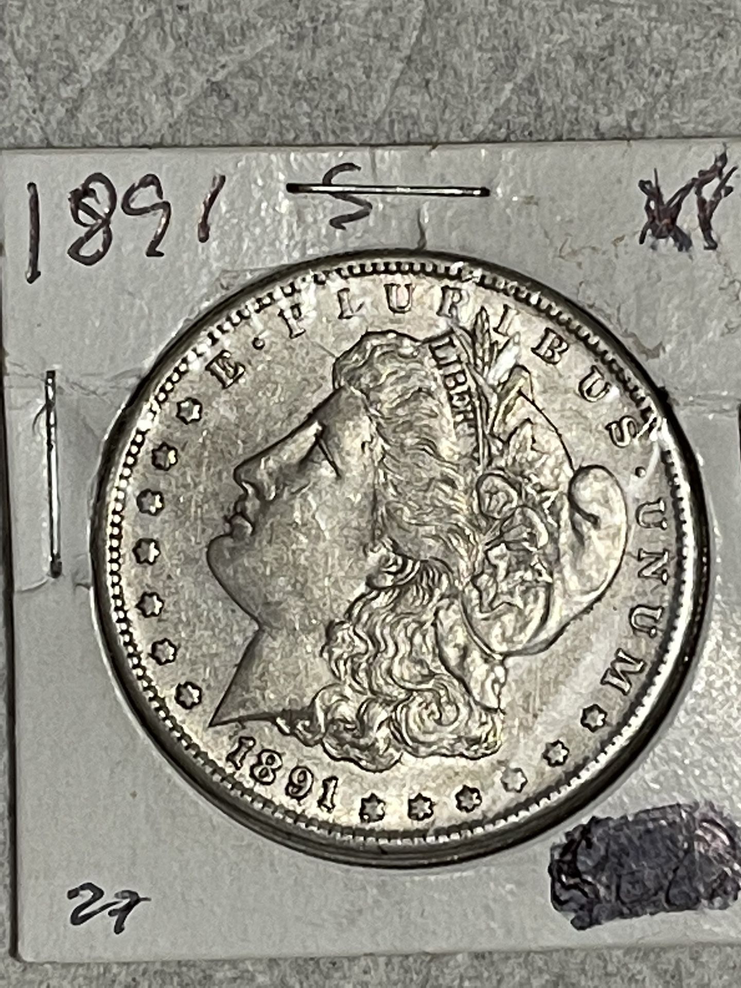 1891 s Silver Morgan Dollar