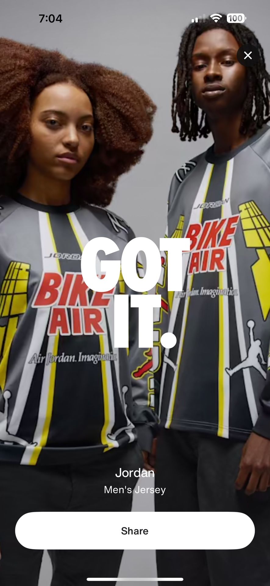 Jordan x Nigel Sylvester Bmx Jersey