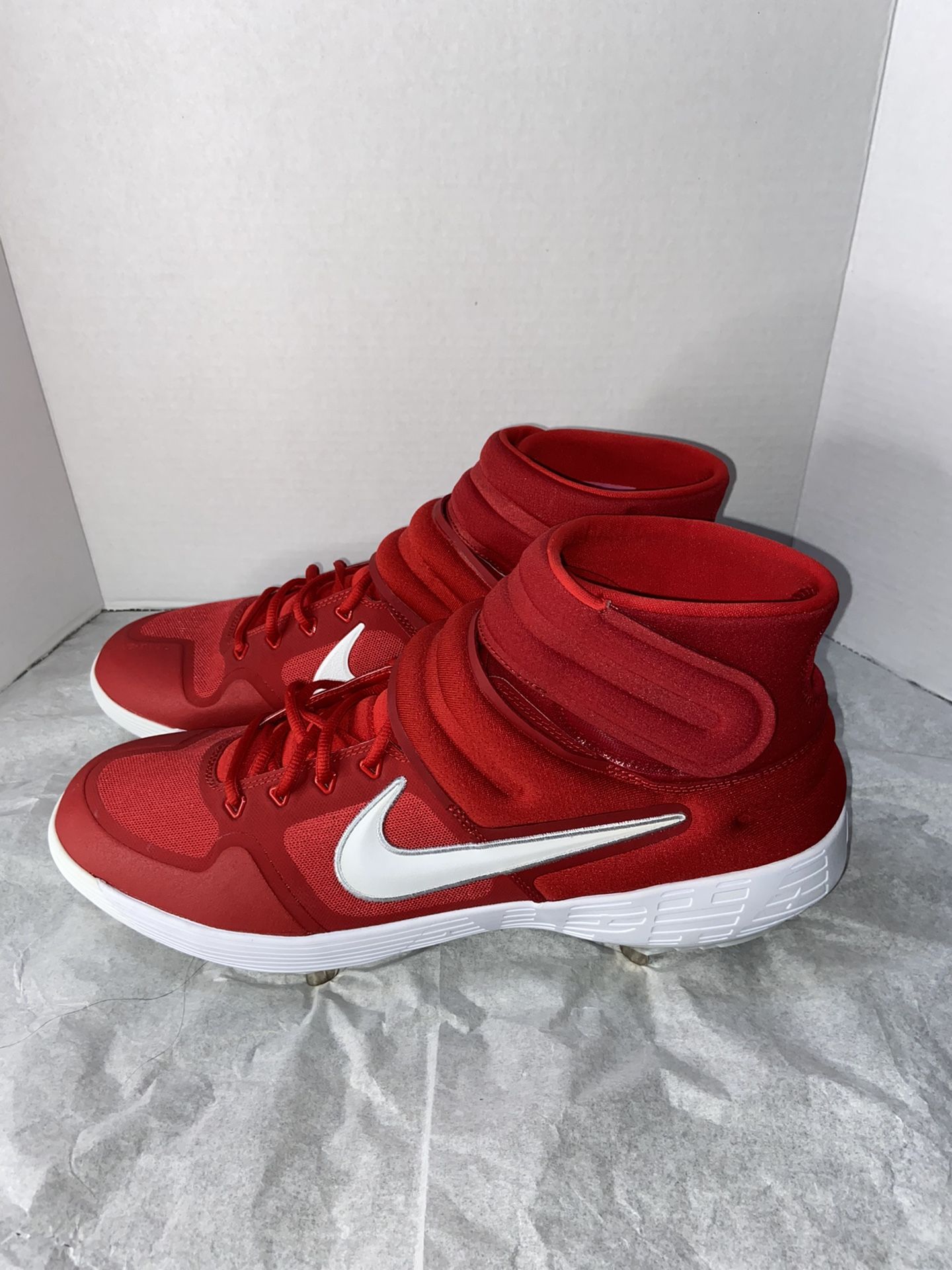 Nike Alpha Huarache Elite 2 Mid Baseball Cleats Red Size 16 AJ6874 601 for Sale in Philadelphia PA OfferUp