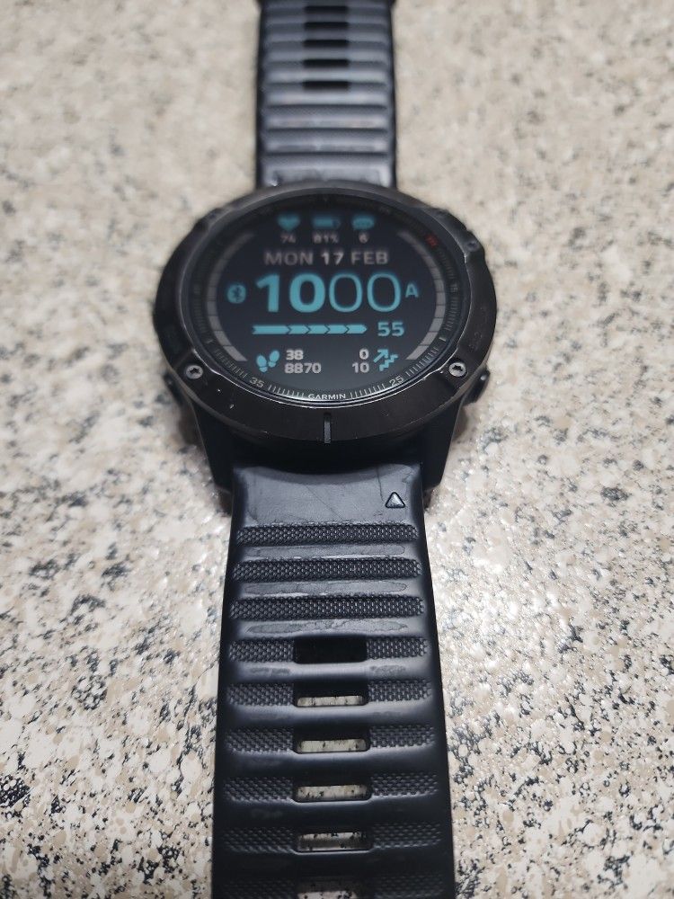 Garmin Fenix Sapphire (Carbon Gray DLC W/Black Band) 47M