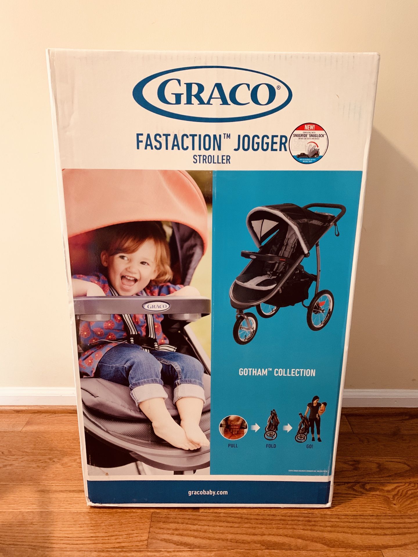 NEW! Unopened Graco jogger stroller connects carseat snugride baby toddler