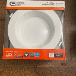 LED Commercial Electric Easy Up 6" Soft White Recessed Baffle Kit