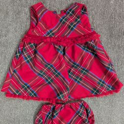 The Children's Place Baby Girl 2-piece Holiday Outfit Size 0-3 Months