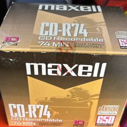 Box Of New Blank Cds 