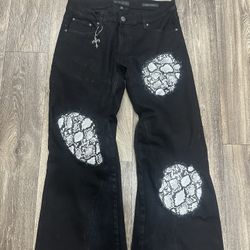 Custom flared jeans