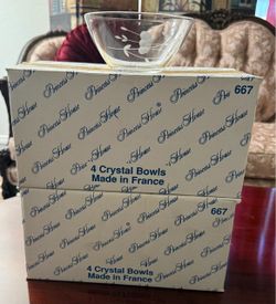Princess House Crystal Bowls 2 sets of 4