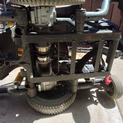 Pair Of 24V  Electric Reversible Motors With Chassi & 3.00-8 Solid Tires