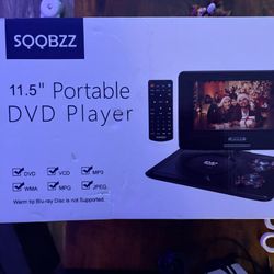 11.5" Portable DVD Player for Kids and Car, 9.5" Swivel HD Screen with 4-6 Hours Built-in Battery, Support Sync Screen to TV, Support SD Card/USB/Mult