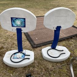 2 Pool Basketball Nets