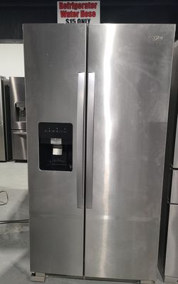 Whirlpool Side-by-Side Stainless Steel Fridge

