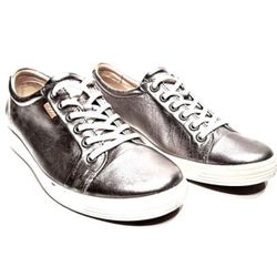 Womens ECCO Soft 7 Sneaker Shoes Silver Size EU 39 US 8 / 8.5