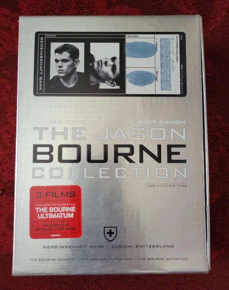 Jason Bourne Collection DVD Box Set.