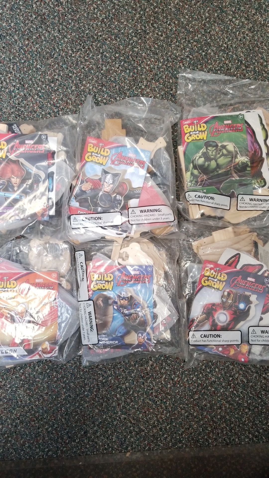 Avengers Build & Grow Complete Set
