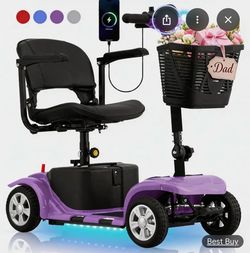 Purple Mobility Scooter