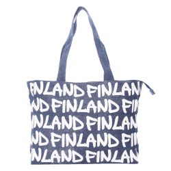 Robin Ruth Finland Classic Large Canvas Bag, blue