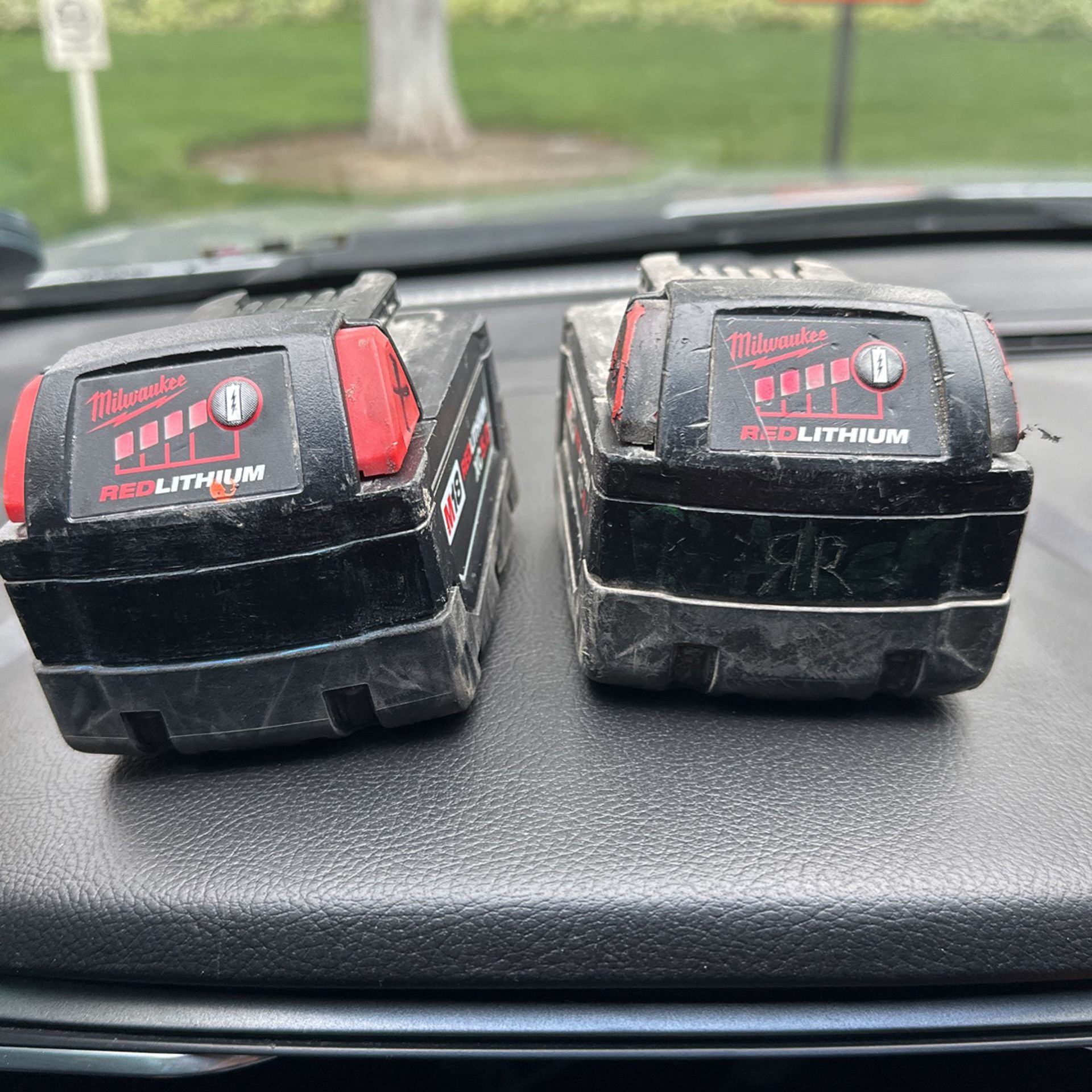 Two Milwaukee M18 5.0 Batteries 