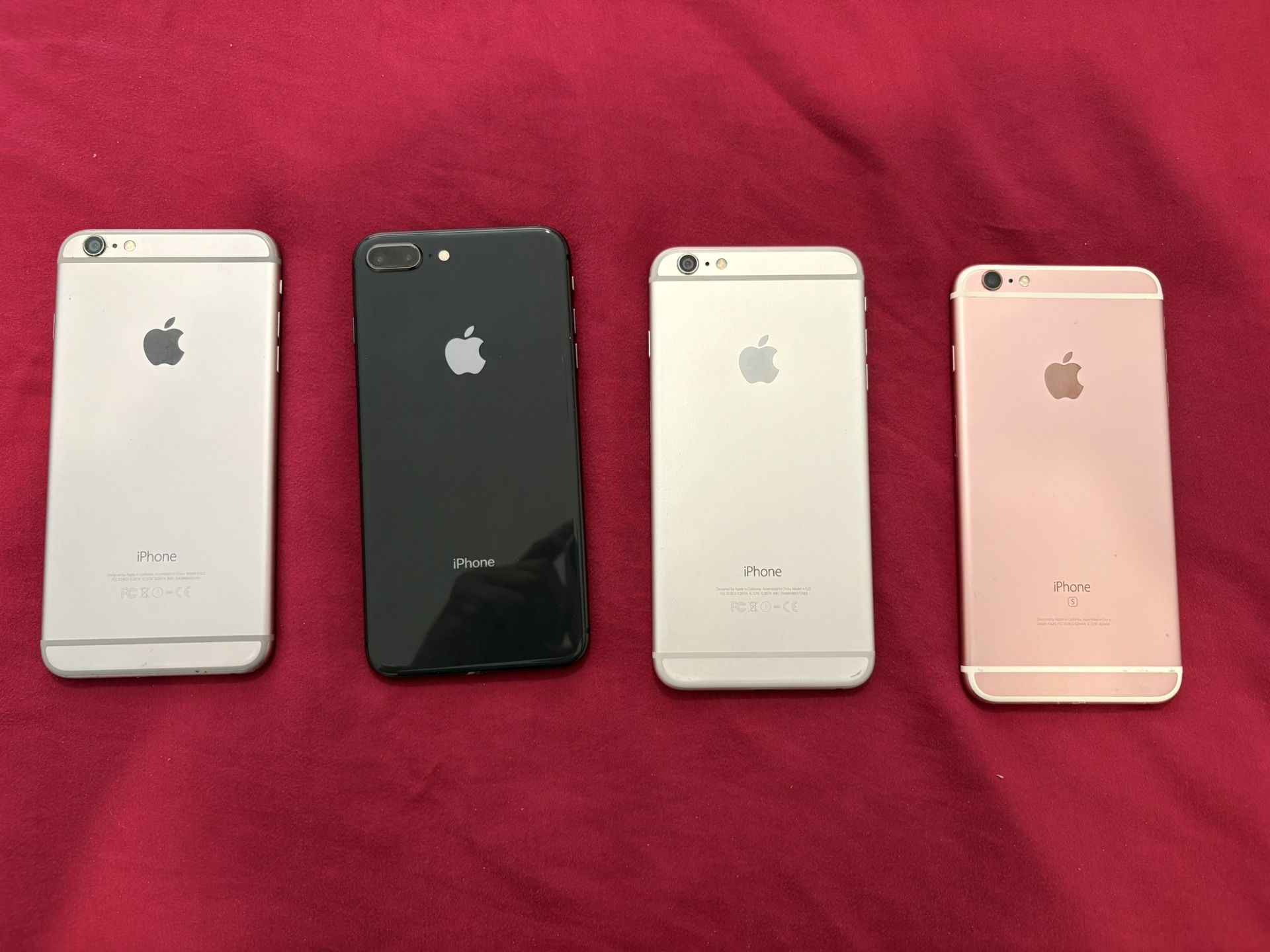 Apple iPhone Lot (6, 6s, 7 Plus) – 4 Phones – For Parts/As-Is