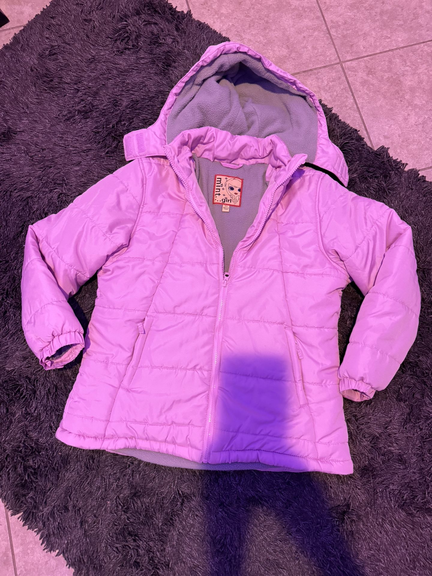 Like New Light Pink Winter Jacket Size 14,